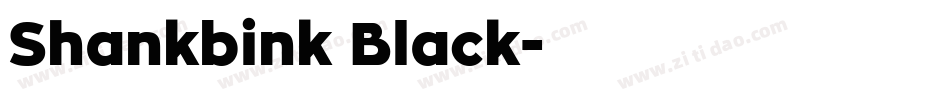 Shankbink Black字体转换
